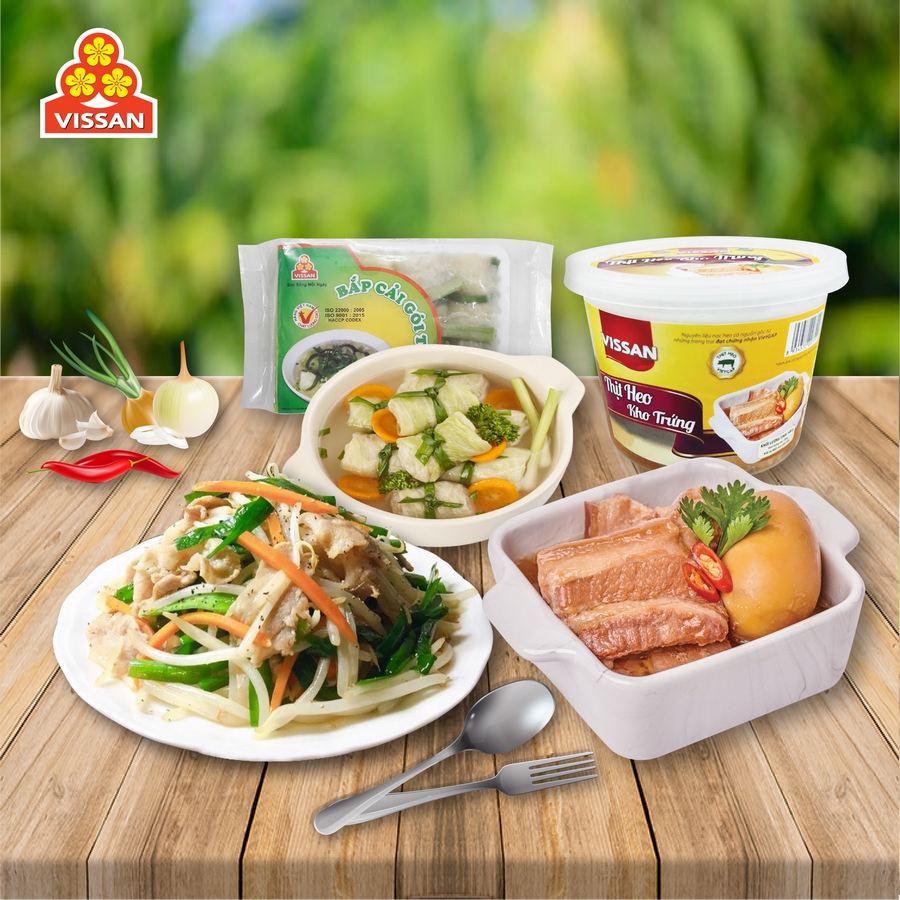 MÂM CƠM 4 NGƯỜI VỚI CHI PHÍ 150.000 Đ - SẼ CHỌN GÌ TẠI VISSAN ??