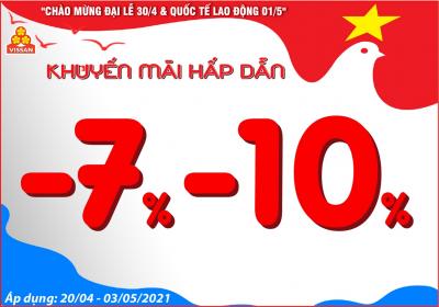 CHÀO MỪNG ĐẠI LỄ 30/04 & QUỐC TẾ LAO ĐỘNG 01/05