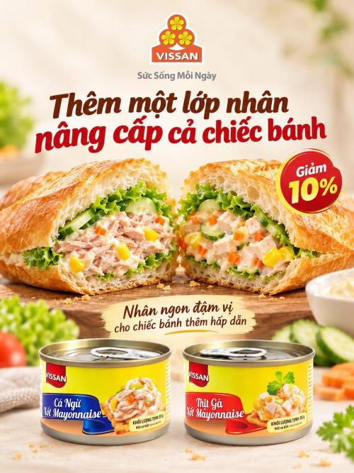BÁNH MÌ NHÂN XỐT MATONNAISE
