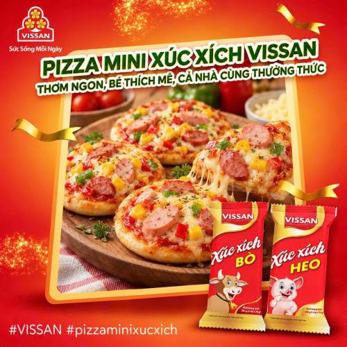 PIZZA MINI XÚC XÍCH BÒ & HEO