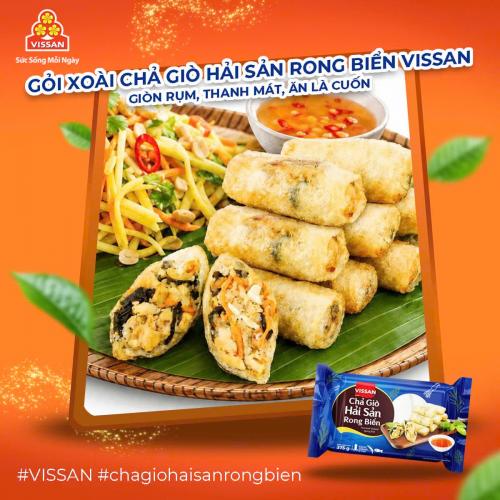 GỎI XOÀI CHẢ GIÒ HẢI SẢN RONG BIỂN VISSAN